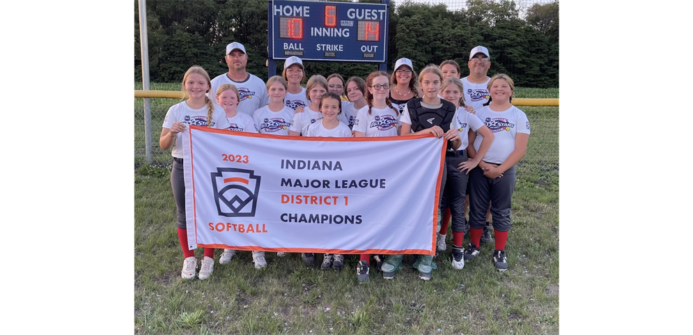 Major Softball Back-to-Back District 1 Champions