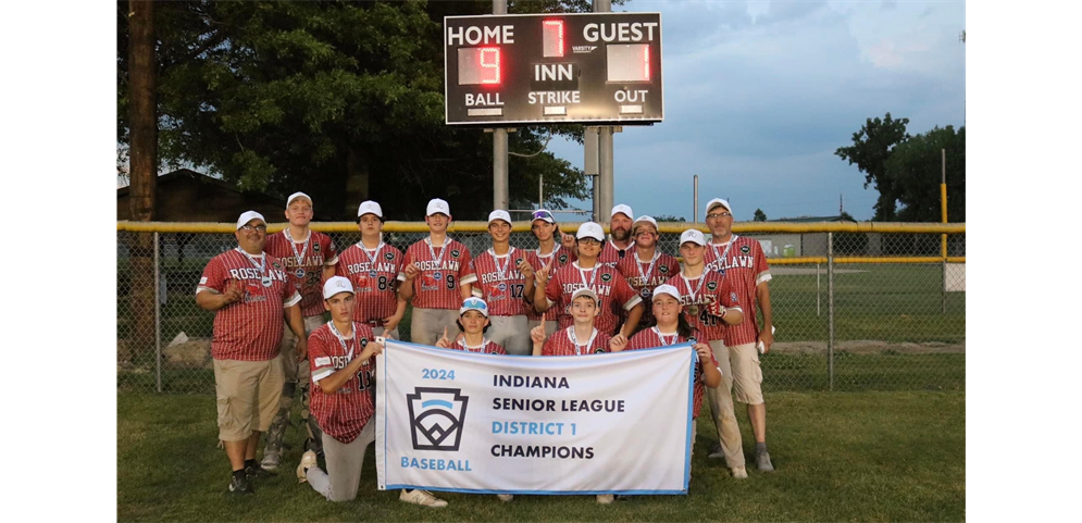 Senior Baseball 2024 District 1 Champions